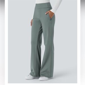 Halara | NWT Deep Aquamarine Flex Mid Rise Regular Length Work Flare Pants